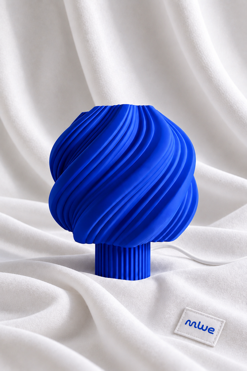 BLUE CLOUDY TABLE LAMP — SOLID