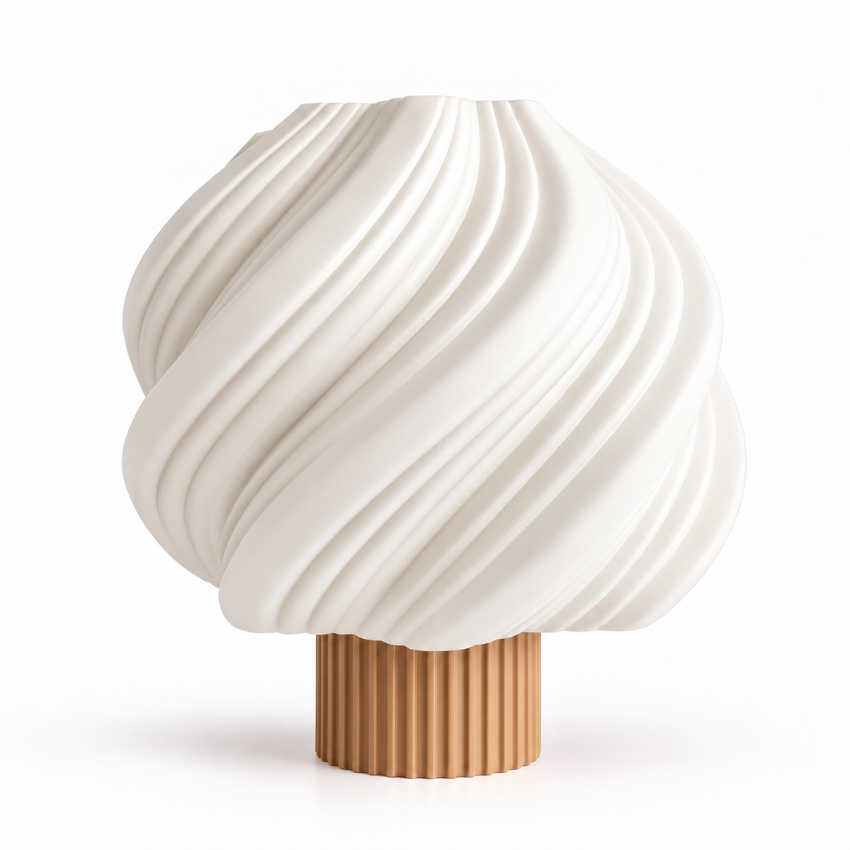Latte Brown Cloudy Table Lamp