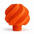 ORANGE CLOUDY TABLE LAMP — SOLID