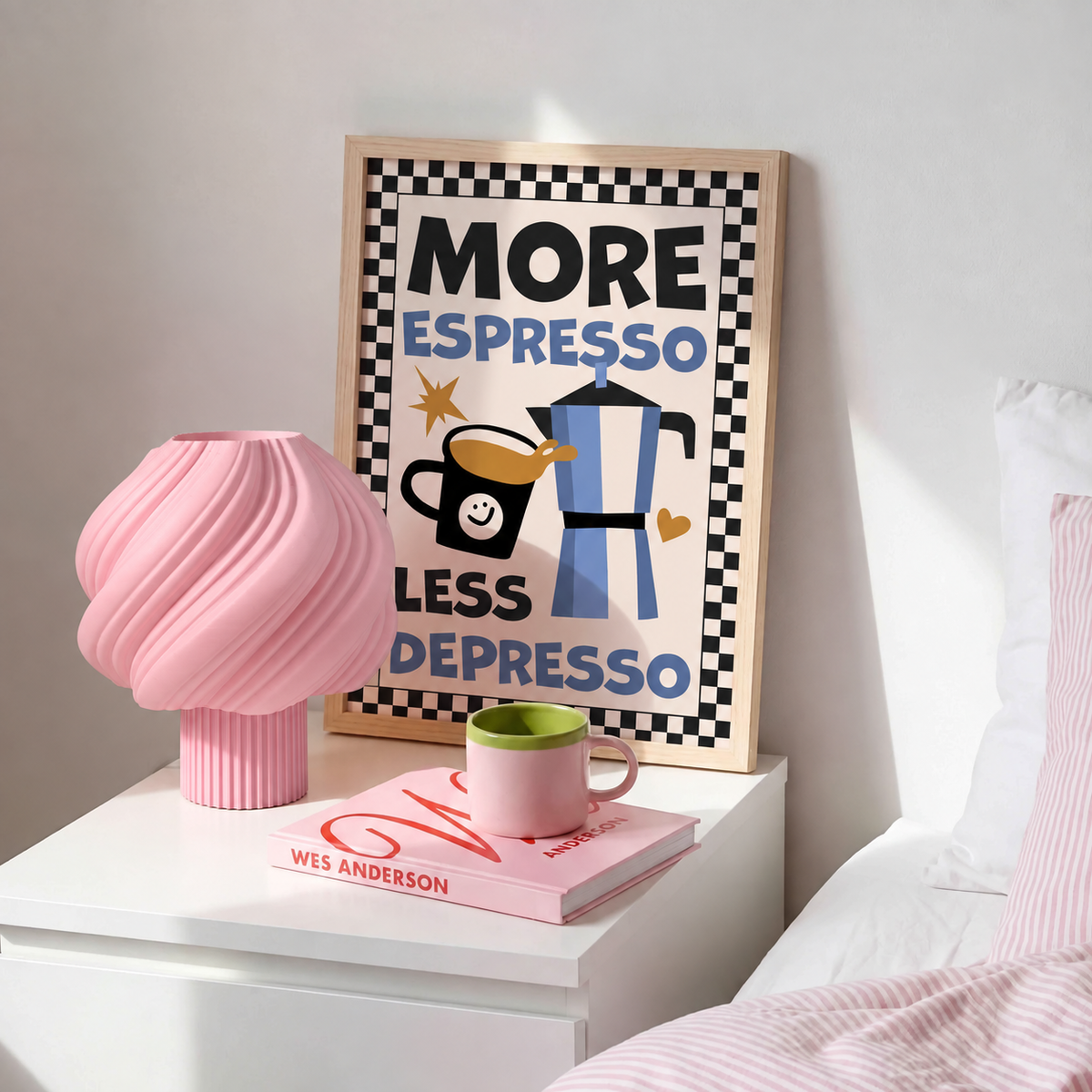 Pink Cloudy Table Lamp