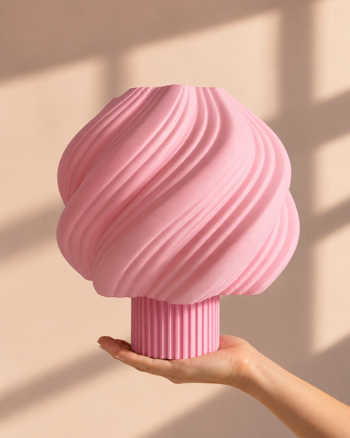 Pink Cloudy Table Lamp