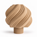 LATTE BROWN CLOUDY TABLE LAMP — SOLID